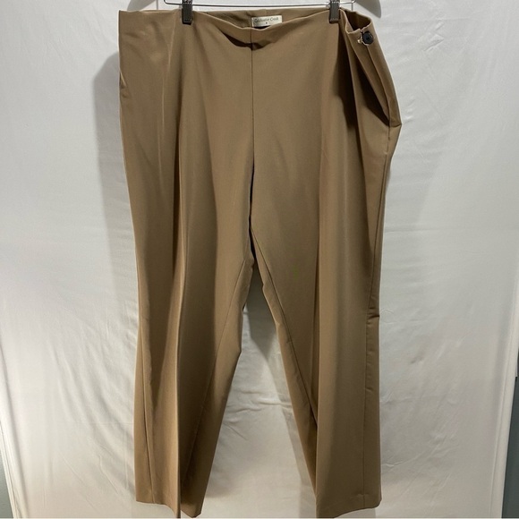 Coldwater creek beige women’s side zip trouser straight leg size 20 plus size - Picture 4 of 13